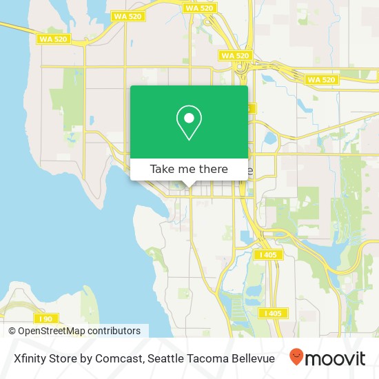 Mapa de Xfinity Store by Comcast