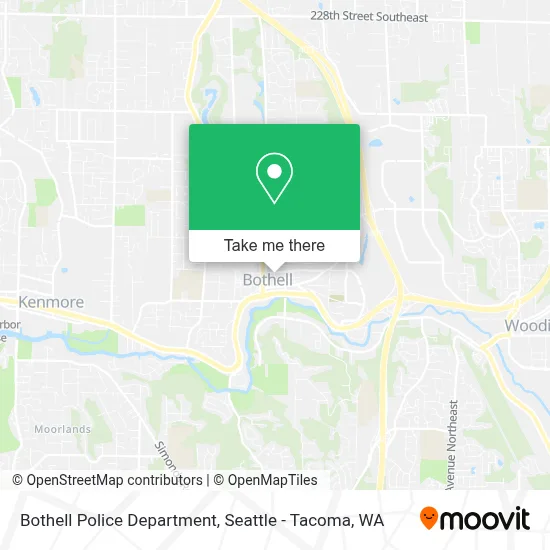 Bothell Police Department map