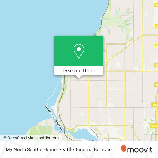 My North Seattle Home map