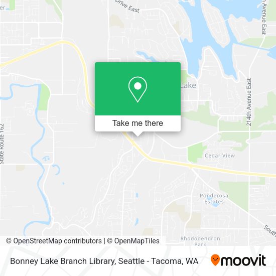Bonney Lake Branch Library map