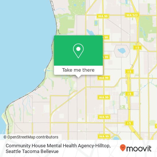 Community House Mental Health Agency-Hilltop map
