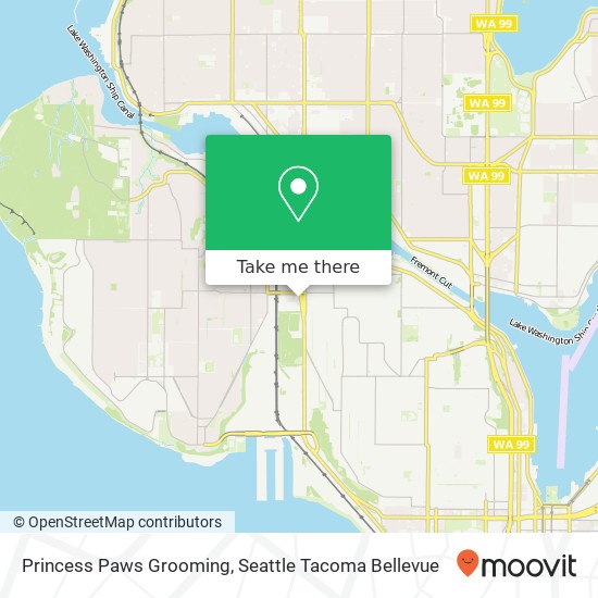 Princess Paws Grooming map