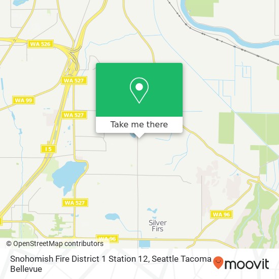 Snohomish Fire District 1 Station 12 map