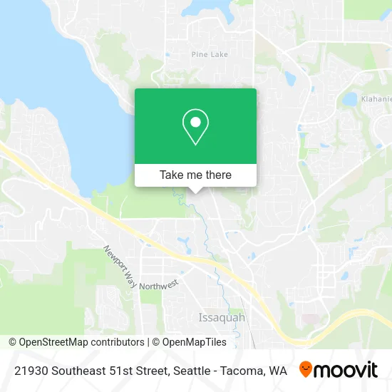 21930 Southeast 51st Street map