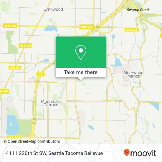 Mapa de 4111 220th St SW