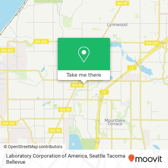 Laboratory Corporation of America map