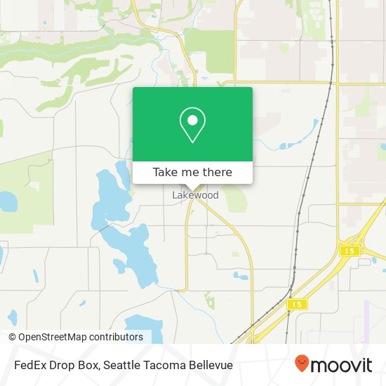 FedEx Drop Box map