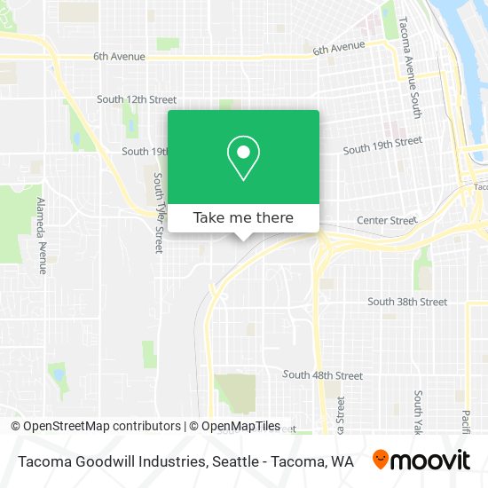 Mapa de Tacoma Goodwill Industries