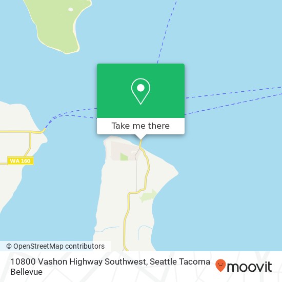 10800 Vashon Highway Southwest map