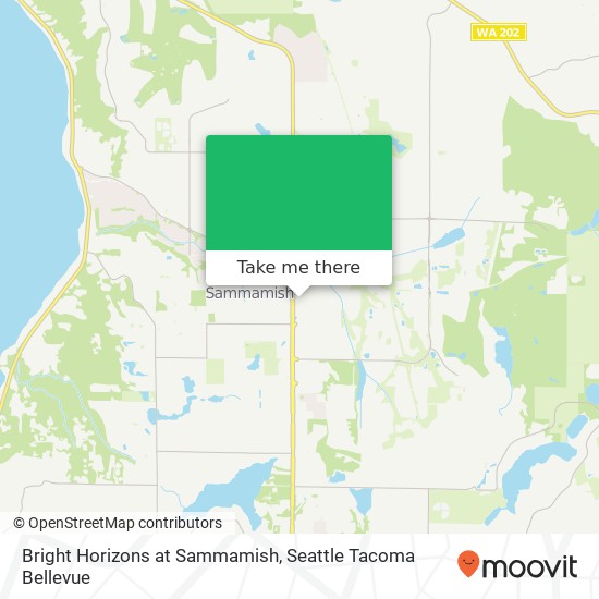 Bright Horizons at Sammamish map