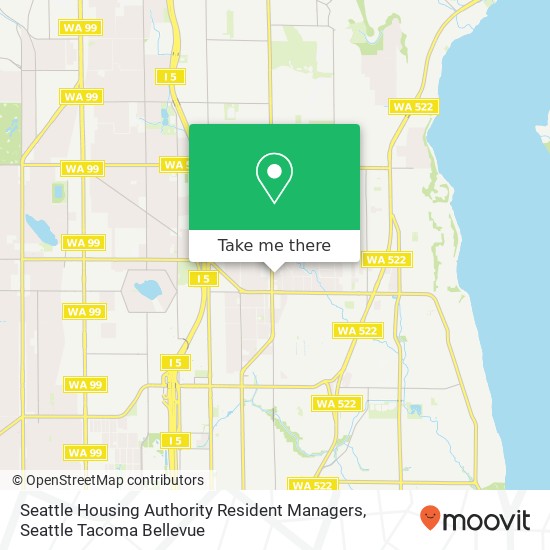 Mapa de Seattle Housing Authority Resident Managers