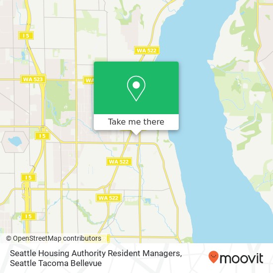 Seattle Housing Authority Resident Managers map