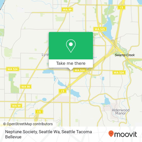 Neptune Society, Seattle Wa map