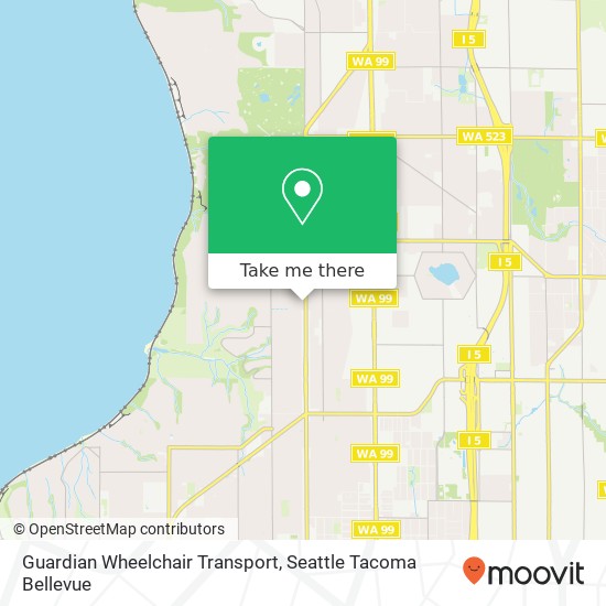 Guardian Wheelchair Transport map