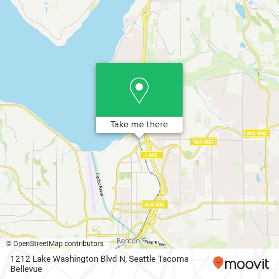 Mapa de 1212 Lake Washington Blvd N