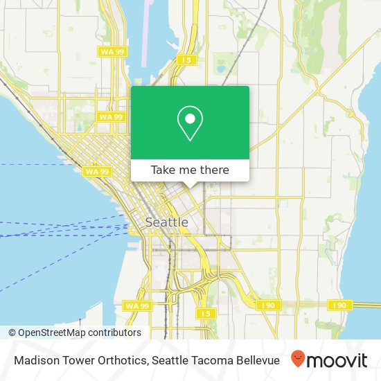 Madison Tower Orthotics map