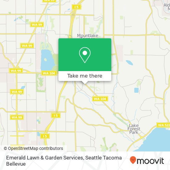 Mapa de Emerald Lawn & Garden Services