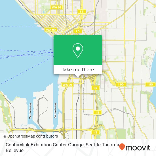 Mapa de Centurylink Exhibition Center Garage