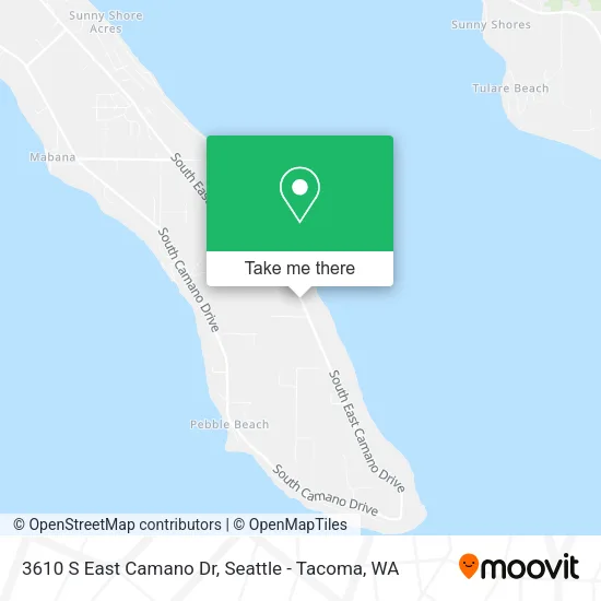 3610 S East Camano Dr map
