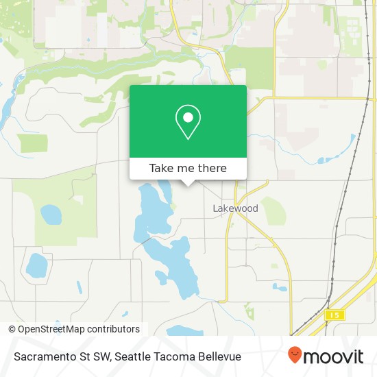 Sacramento St SW map