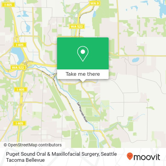 Puget Sound Oral & Maxillofacial Surgery map