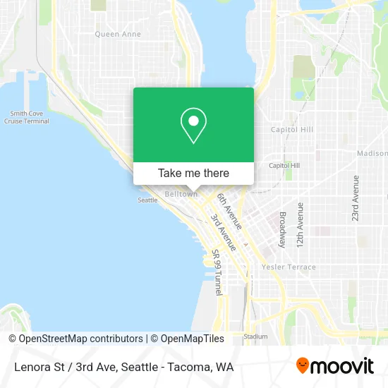 Lenora St / 3rd Ave map