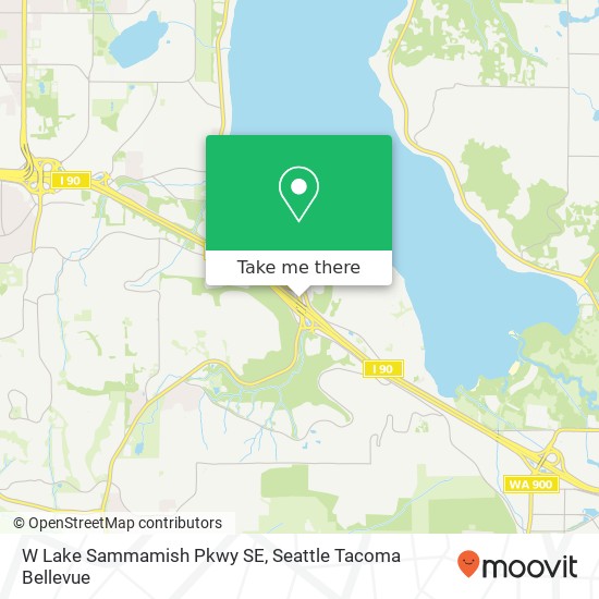 Mapa de W Lake Sammamish Pkwy SE