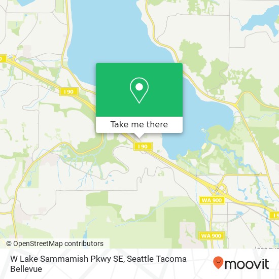 Mapa de W Lake Sammamish Pkwy SE