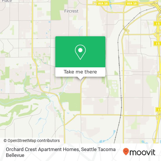 Orchard Crest Apartment Homes map