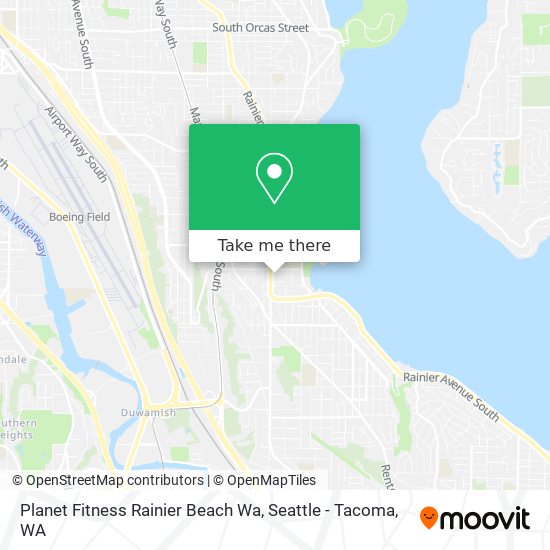 Planet Fitness Rainier Beach Wa map