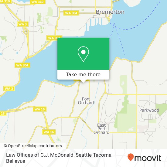 Law Offices of C.J. McDonald map