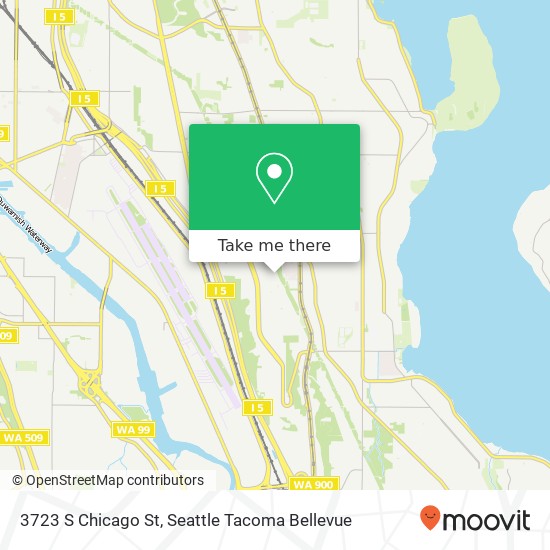 Mapa de 3723 S Chicago St