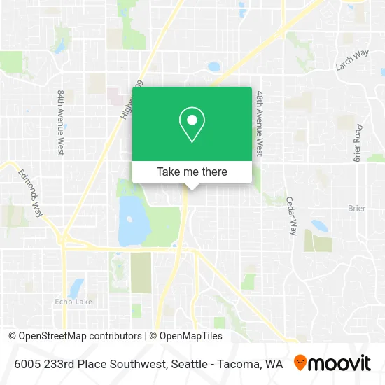 6005 233rd Place Southwest map