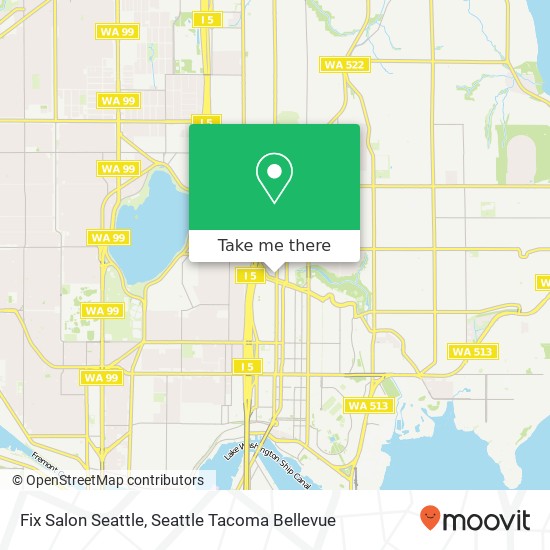 Fix Salon Seattle map