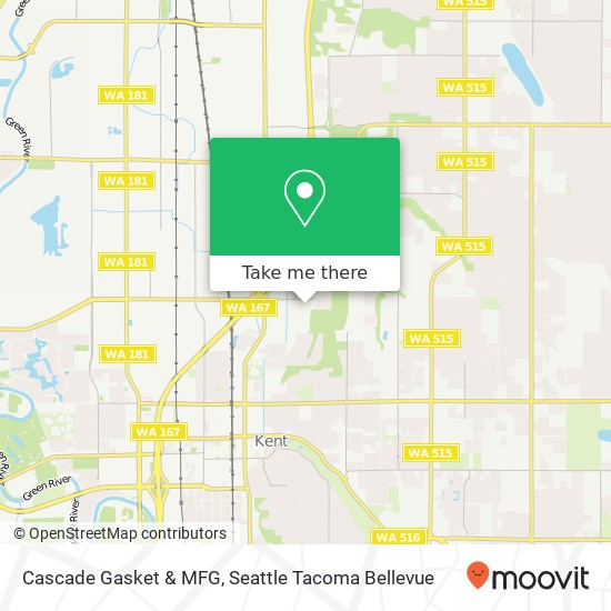 Cascade Gasket & MFG map