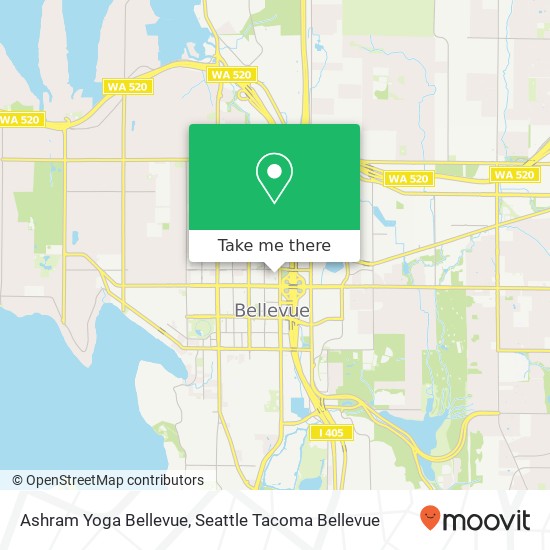 Ashram Yoga Bellevue map