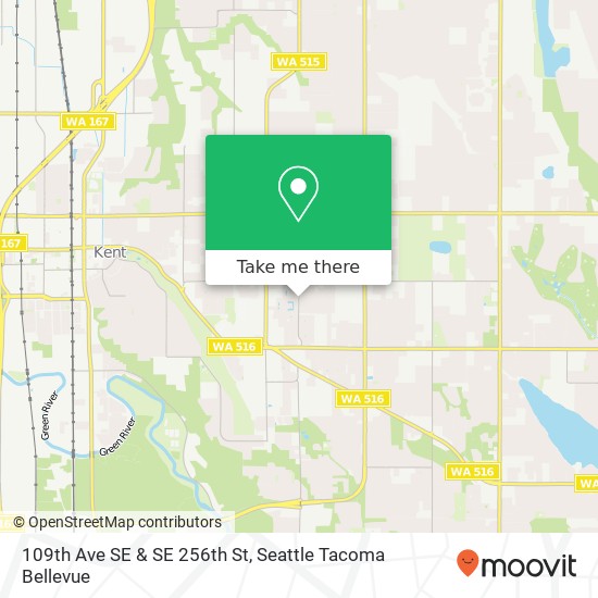 109th Ave SE & SE 256th St map