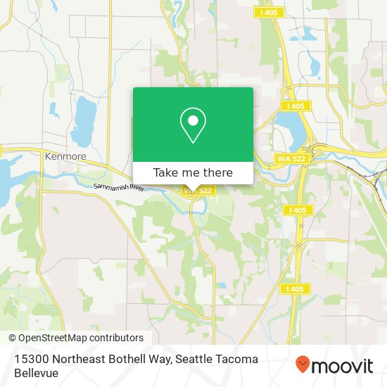 Mapa de 15300 Northeast Bothell Way