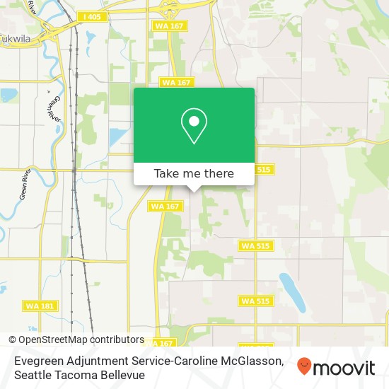 Evegreen Adjuntment Service-Caroline McGlasson map