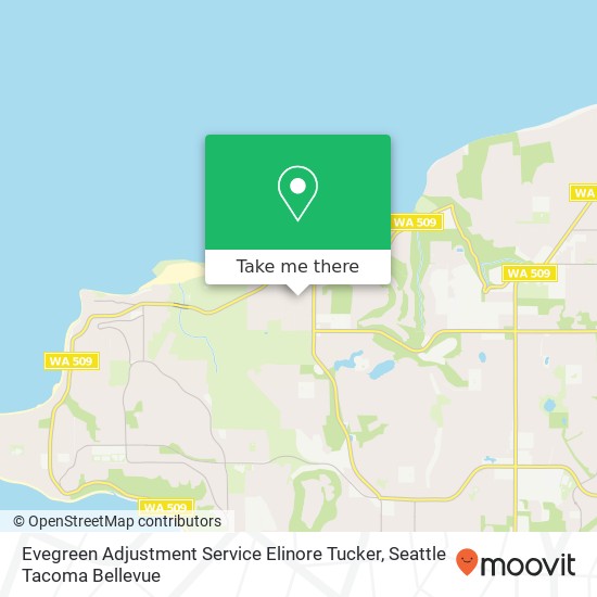 Evegreen Adjustment Service Elinore Tucker map