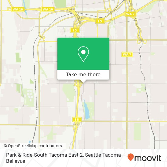 Mapa de Park & Ride-South Tacoma East 2