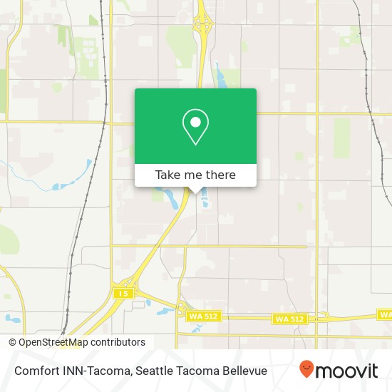 Mapa de Comfort INN-Tacoma