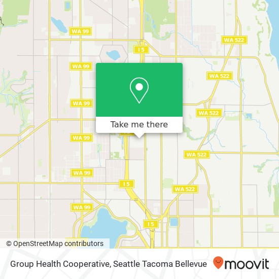 Group Health Cooperative map