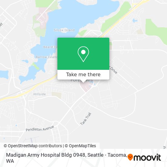 Madigan Army Hospital Bldg 0948 map