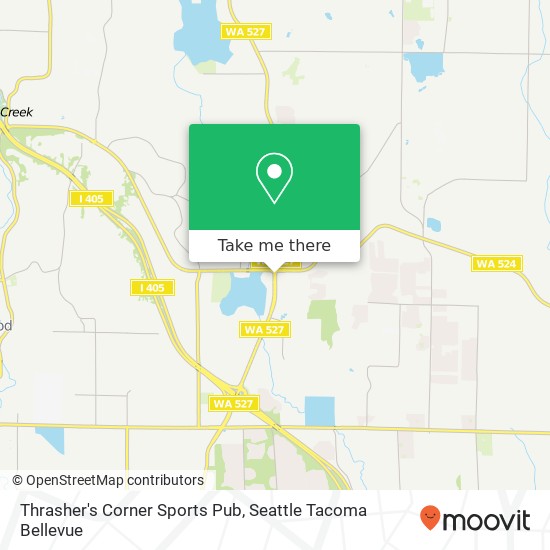 Thrasher's Corner Sports Pub map