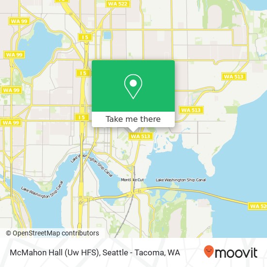 McMahon Hall (Uw HFS) map
