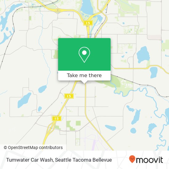 Mapa de Tumwater Car Wash