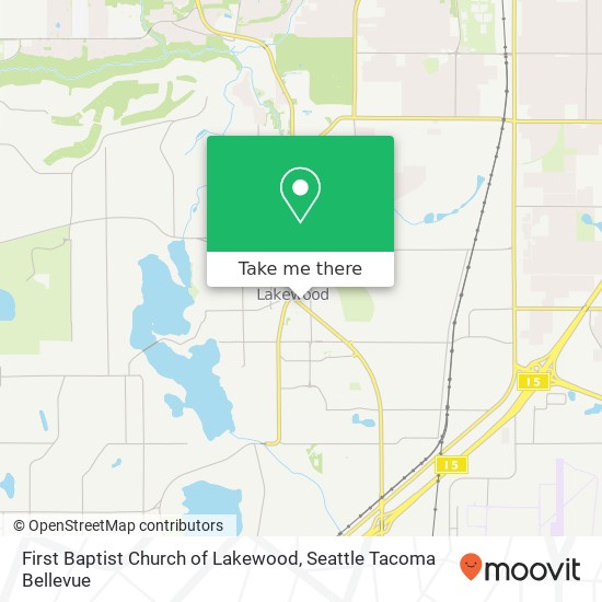 First Baptist Church of Lakewood map