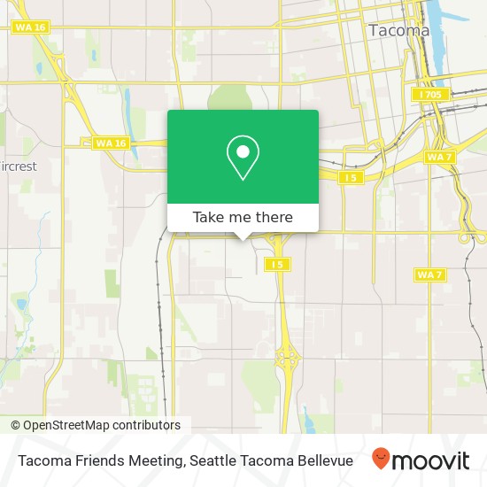 Mapa de Tacoma Friends Meeting