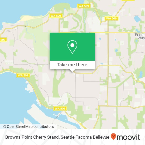 Browns Point Cherry Stand map